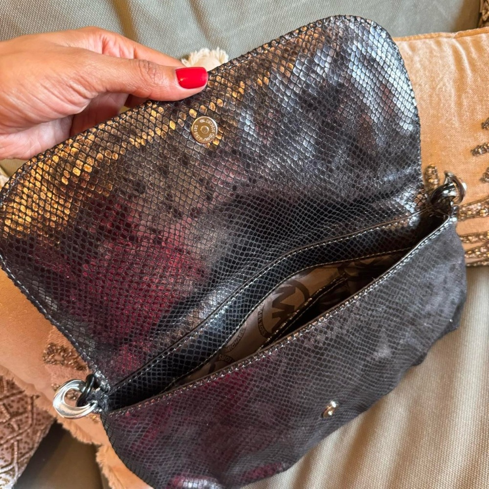 Michael Kors Rare Metallic Python Bold Chain Bag - image 6